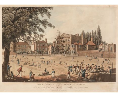 * Havell (Robert). View of Reading School &amp; Playground. dedicated by Permission to the Revd. R. Valpy, D. D. F. A. S. and