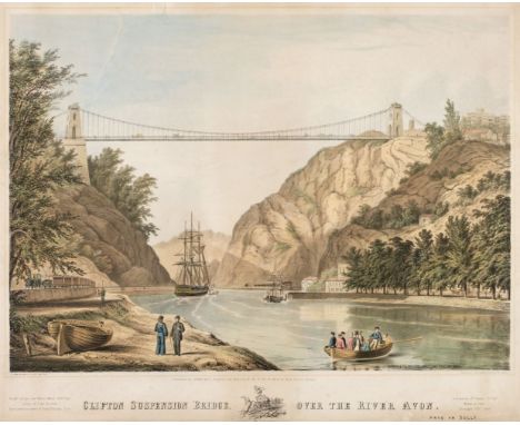 * Bristol. Groom (R. S., lithographer of Wilkinson &amp; Co.), Clifton Suspension Bridge over the River Avon, Jones &amp; Co.