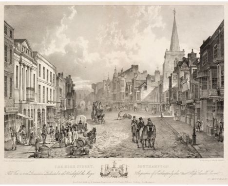 * Southampton. Scruton (J.), The High Street Southampton ( two views), H. Buchan, Proprietor of the Hants. Picture Gallery, S