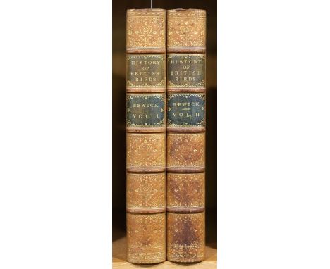 Bewick (Thomas). History of British Birds (Land &amp; Water Birds), 2 volumes, 1st edition, Newcastle: Printed by Sol. Hodgso