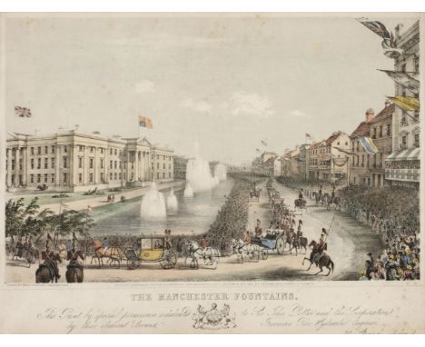 * Manchester. The Manchester Fountains, Designed &amp; Arranged for the Occasion of Her Majesty's Visit, October 10th, 1851, 