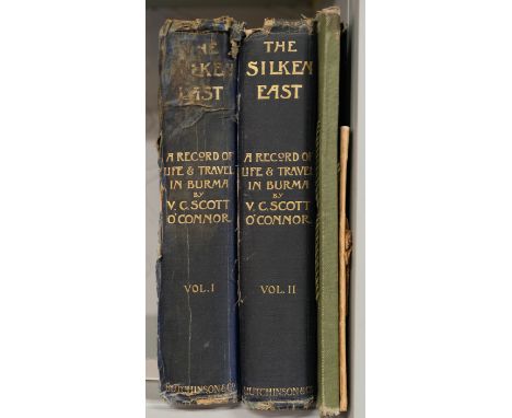 O'Connor (V.C. Scott). The Silken East, 2 volumes, 1st edition, Hutchinson &amp; Co., 1904, folding map and panorama, 20 colo