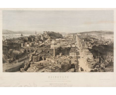 * Edinburgh. Gordon (James Jnr, lithographer), Edinburgh from the Top of Nelson's Monument. Lithographed by Jas Gordon from t