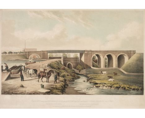 * Scott (Alexander, lithographer). Viaduct over the river Medlock and Ashton Canal, on the Ardwick Branch Railway, John Hacks