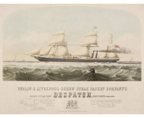 * Lambert (M. &amp; M.W.). Dublin &amp; Liverpool Screw Steam Packet Company's Screw Steam Ship Despatch, James Cooper Comman