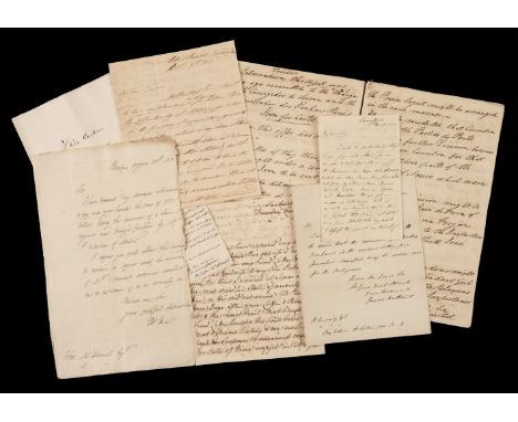 * [Peninsular War]. Group of autograph letters signed, 1810-12, comprising: 1. James Bathurst (1782-1850) as aide-de-camp to 