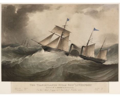 * Walters (Samuel, after). The Transatlantic Steam Ship "Liverpool". Lieutenant R.J. Fayrer, R.N. Commander. On her First Voy