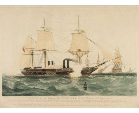 * Papprill (Henry). H.M. War Steam Frigate the Terrible, of 1847 Tons, &amp; 800 Horse power, London: Ackermann &amp; Co., Au