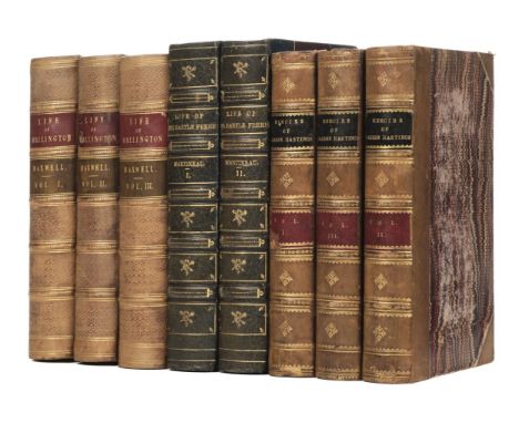 Maxwell (William Hamilton). Life of Field-Marshal His Grace the Duke of Wellington, 3 volumes, 1st edition, London: A. H. Bai