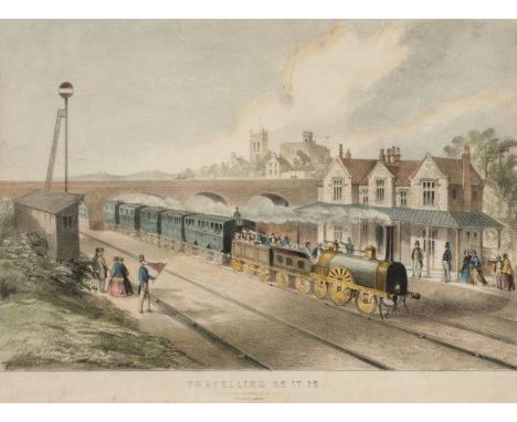 * Ward (W., publisher). 'Travelling as it was', &amp; 'Travelling as it is', [London]: W. Ward, circa 1830, together a pair o