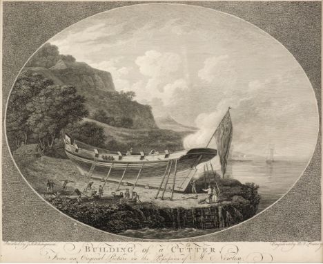 * Pouncy (Benjamin Thomas). Building of a Cutter, Chace of a Cutter [and] Dissolution of a Cutter, 1783, three (of four) unco