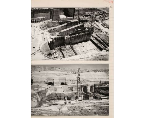 Argentina. A series of 32 numbered photographic scrapbooks illustrating the construction of a barrage in Argentina, December 