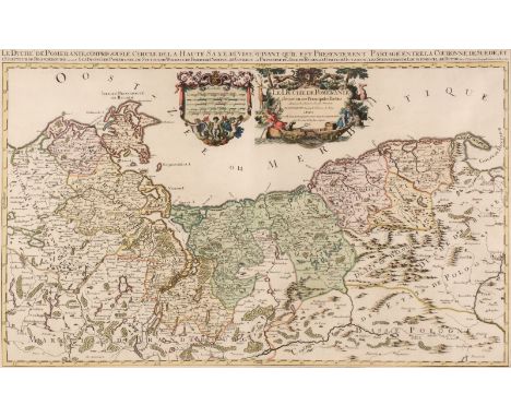 * Poland. Jaillot (Alexis-Hubert), Le Duché de Pomeranie divisé en ses Principales Parties, Paris, 1692, large engraved map w