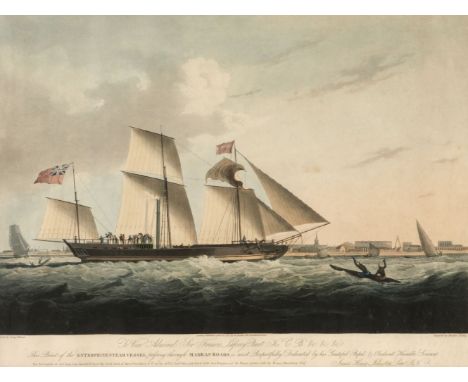 * Fielding (Theodore). To the Admiral Sir Francis Laforey Bart. K.C.B. ... This Print of the Enterprize Steam Vessel passing 
