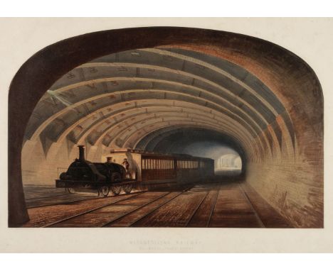 * Kell Brothers (publishers). Metropolitan Railway, Bellmouth, Praed Street, circa 1868, bright chromolithograph, some repair