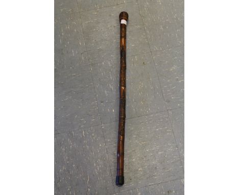 Carved walking stick 