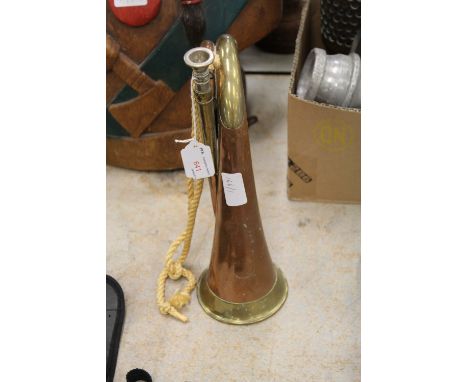 John Grey copper and brass bugle 