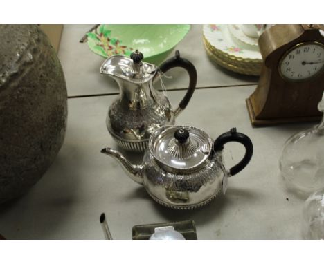 Victorian silver part tea service