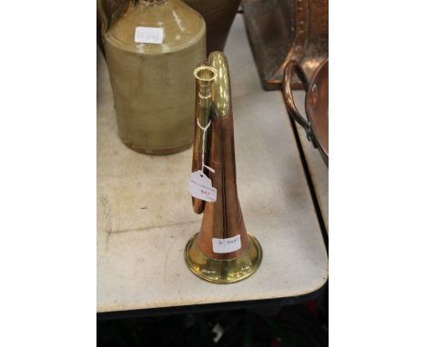 Copper and brass bugle