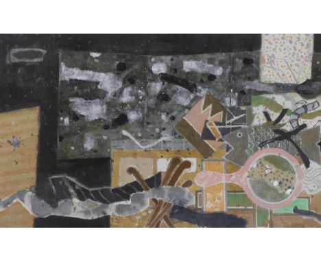 William Hunter Littlejohn (1929-2006), watercolour, 'Screens, Fish and Mirror', signed and dated 1985, 56 x 90cm