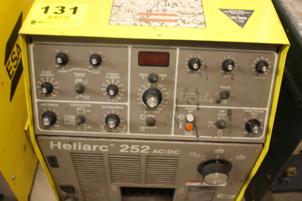 ESAB MODEL HELIARC 252 AC/DC 250 AMP CONSTANT CURRENT WELDING POWER