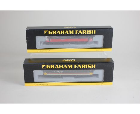 Two Graham Farish Bachmann N-gauge boxed model railway locomotives, Class 47 Diesel 47612 Titan Inter-City, and Class 47 Dies