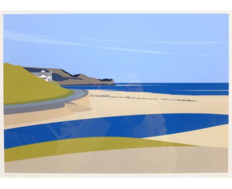 Ian Mitchell (British Contemporary): 'Sandsend', limited edition digital lithograph signed, titled and numbered 177/250 in pe