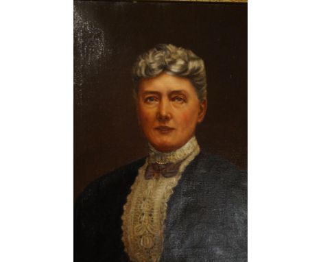Victorian Framed Portrait Oil on Canvas 50cm x 40cm