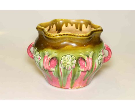 Linthorpe pottery jardiniere, no. 535