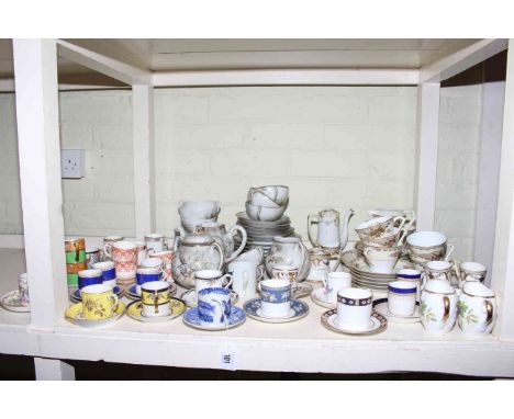 Noritake, Eggshell and Royal Worcester tea and coffee wares and collection of cabinet cups and saucers