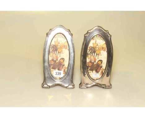 Two silver photograph frames