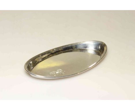 Silver oval tray