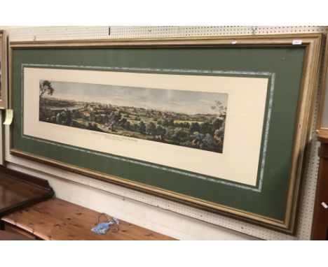 AFTER G.F. GMELIN "Veduta Generale della Citta di Roma" a modern colour print image size approx. 34.5cm x 157cm, size includi