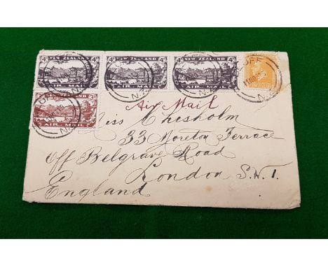 A First Day Cover of New Zealand Christmas Airmail dated 11th November 1931 with buff postmark, first collection point, 1/362