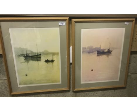 JOHN MILLER (1931-2002) "At Rest", limited edition print, signed, titled and No'd. 614/900, together with a further limited e