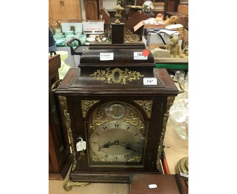 A 19th Century mahogany bracket clock for the Turkish market, the eight day movement by Gravell &amp; Son of London No'd 4009