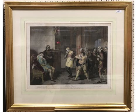 AFTER R WESTALL "Adelaide" lithographic print, AFTER G R RYLEY "The Last Interview Between Charlotte and Werter" coloured lit