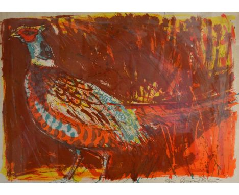 David Koster,Pheasant,signed in pencil, lithograph, 38/75,54x74cm.Condition report:This item is framed and glazed. Please see