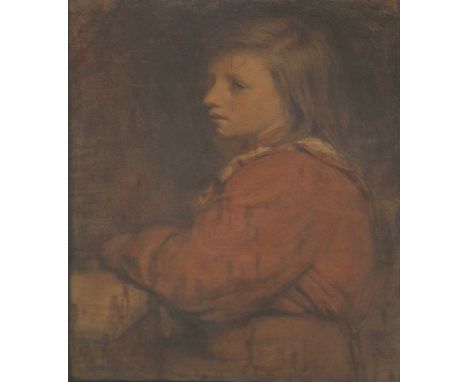 Herbert Johnson Harvey,portrait of a young child,signed, pencil and pastel on paper,40x27.5cm,framed and glazed.