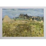 * FRANCES WALKER CBE RSA RSW (SCOTTISH b. 1930) FARM STEADING