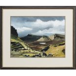 * JOHN WATLING (BRITISH b. 1943) THE STORR FROM THE QUIRRAING, SKYE