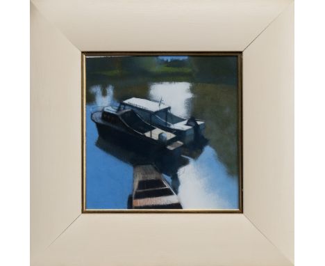acrylic on board, signed, titled verso framed and under glass  image size 26cm x 26cm, overall size 45cm x 45cm Note: Peter N