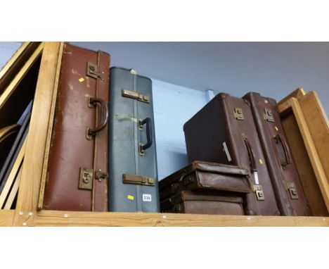 Shelf of suitcases