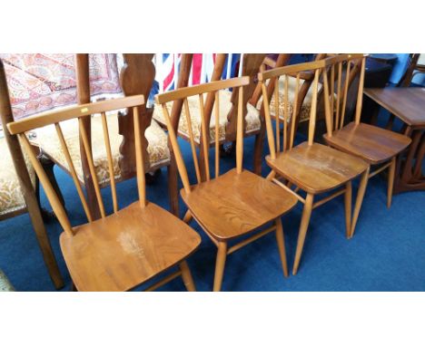 A set of four Ercol chairs