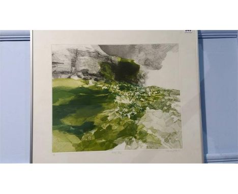 Peter ***, signed, Limited Edition, lithograph, numbered 19/50, 'Rocky bay', signed and dated **76, 57 x 63cm