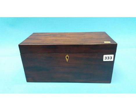 Mahogany tea caddy