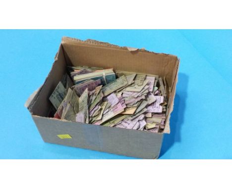 A collection of assorted railway ticket stubs