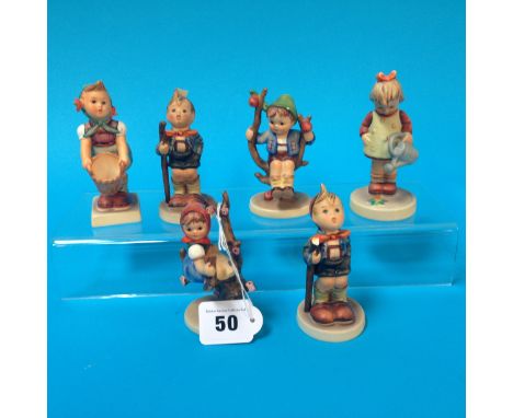 Six various Hummel figures