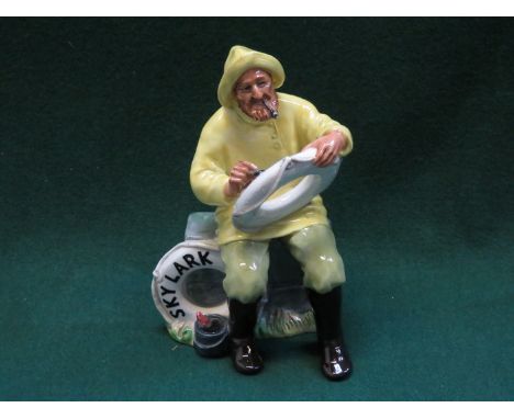 ROYAL DOULTON GLAZED CERAMIC FIGURE - THE BOATMAN, HN2417, APPROXIMATELY 18cm HIGH