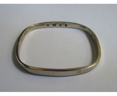 HALLMARKED SILVER BANGLE, LONDON ASSAY 